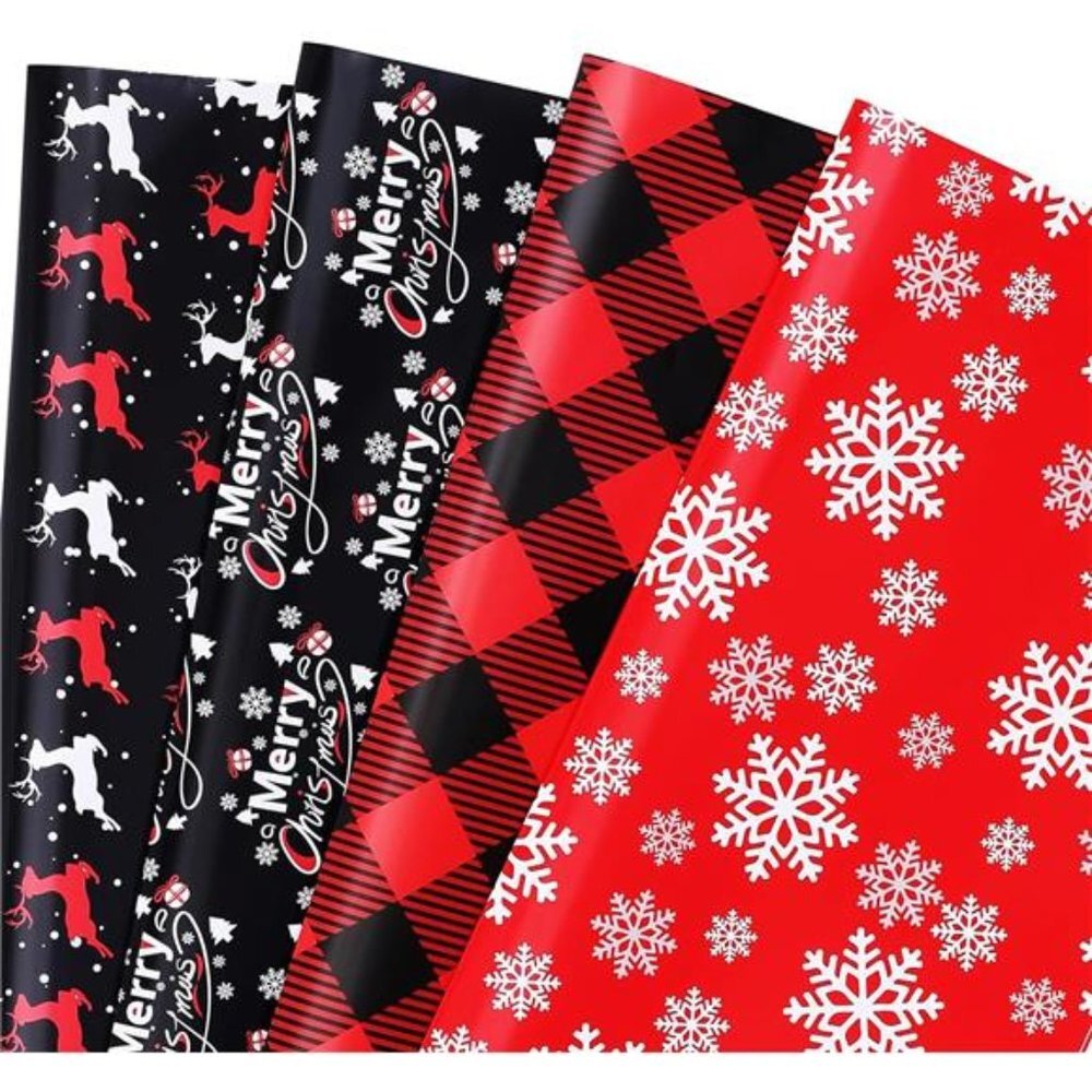 12 Sheets Christmas Wrapping Paper 20 X 29 Inches Each